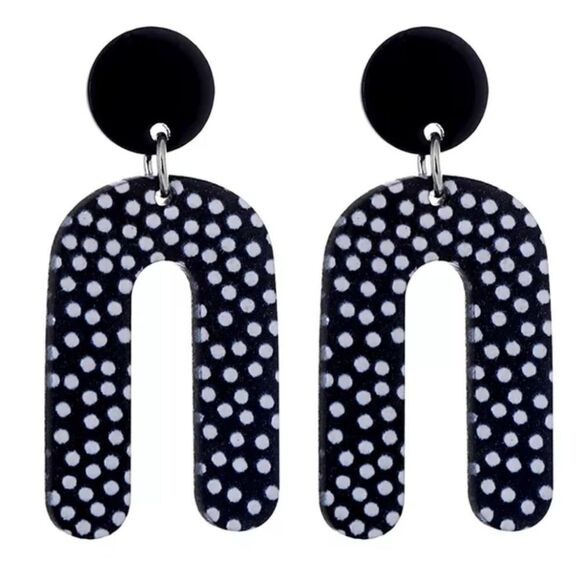 NWOT Abstract Loop Earrings - Picture 1 of 1